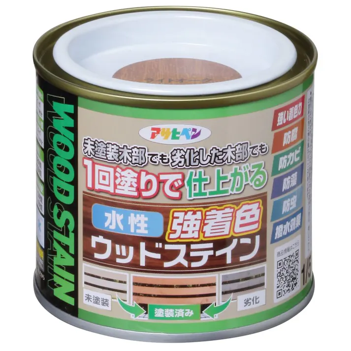水性強着色ウッドステイン ライトオーク 1/5L