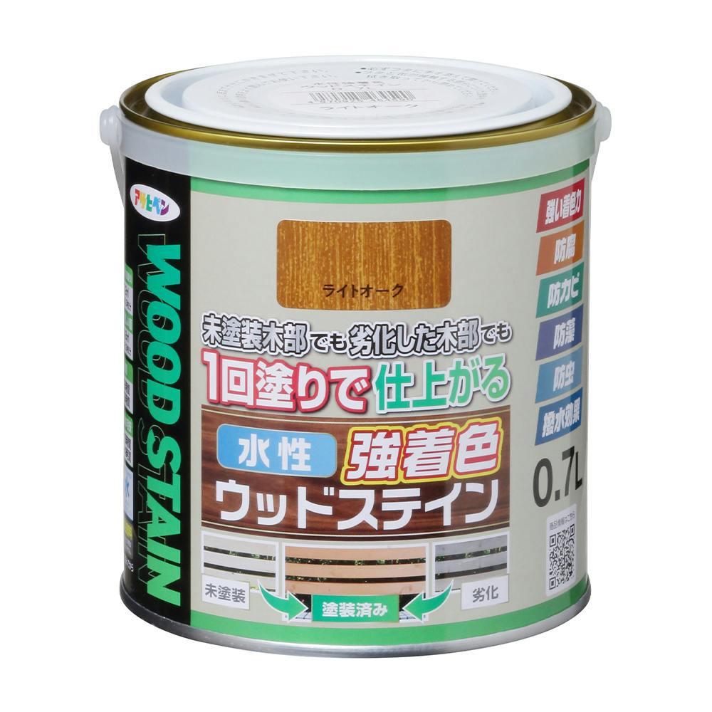 水性強着色ウッドステイン ライトオーク 0.7L 木部塗料 水性強着色ウッドステイン ライトオーク 0.7L 木部塗料