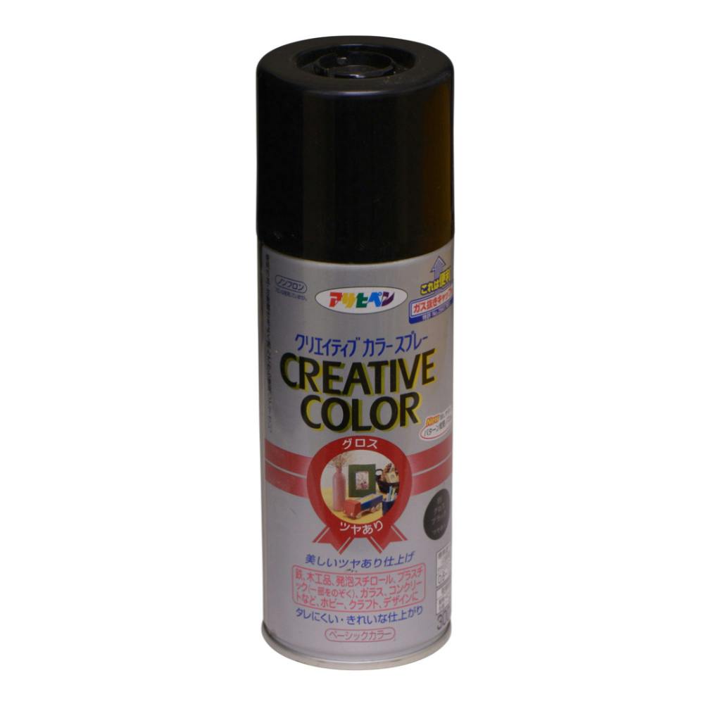 クリエイティブカラースプレー グロスブラック 300ml | ペンキ（塗料
