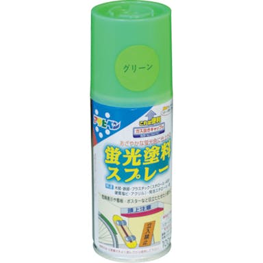 【CAINZ-DASH】アサヒペン 蛍光塗料スプレー　１００ＭＬ　グリーン 507839【別送品】