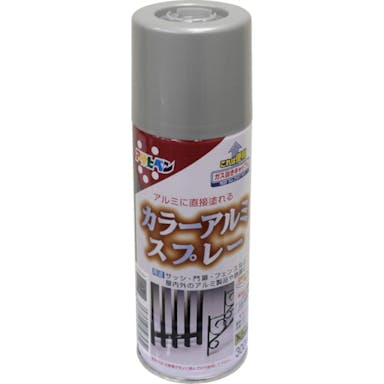 【CAINZ-DASH】アサヒペン ラッカースプレー　カラーアルミスプレー　３００ｍｌ　ゴールドメタリック 507945【別送品】