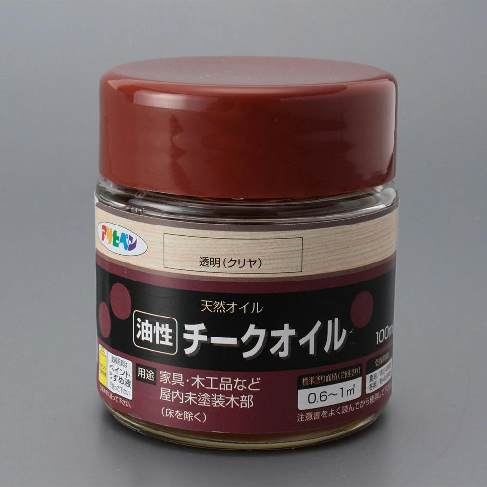 アサヒペン チークオイル透明 300mL　オイル　チークオイル　油性