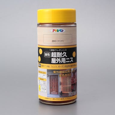アサヒペン 油性 超耐久屋外用ニス 透明(クリヤ) 300ml(販売終了)