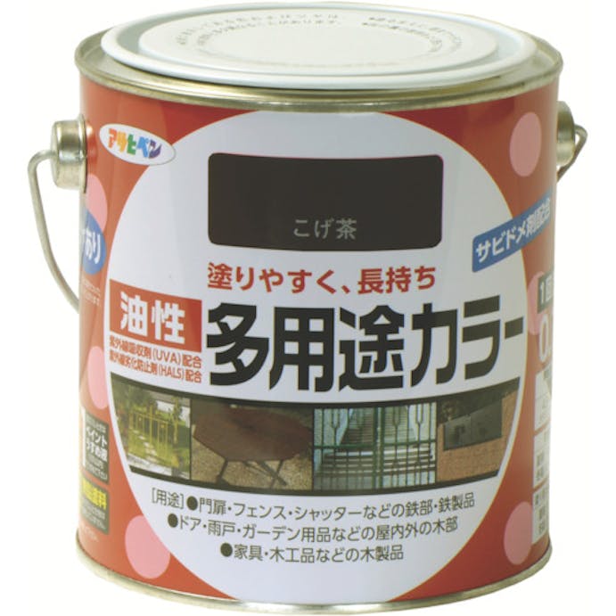 【CAINZ-DASH】アサヒペン 油性多用途カラー　０．７Ｌ　こげ茶 536723【別送品】