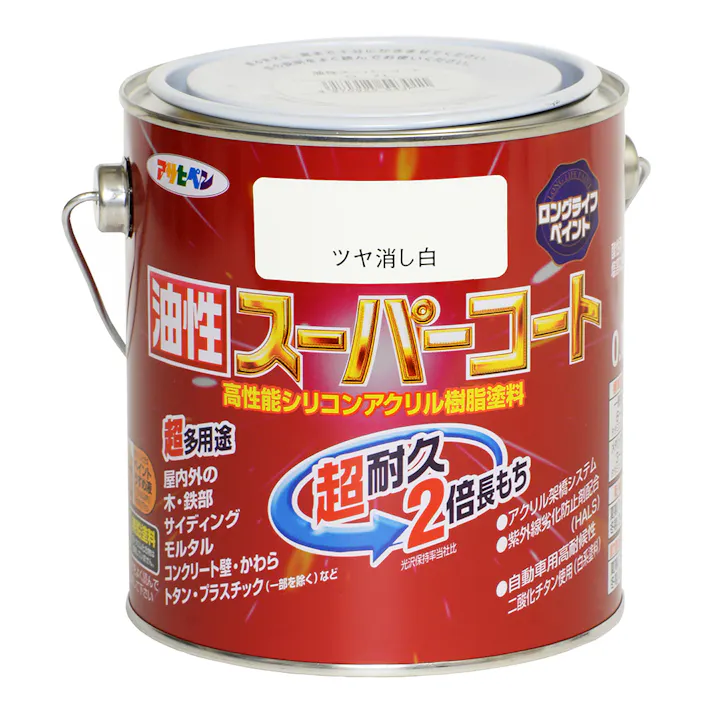 油性スーパーコート ツヤ消し白 0.7L