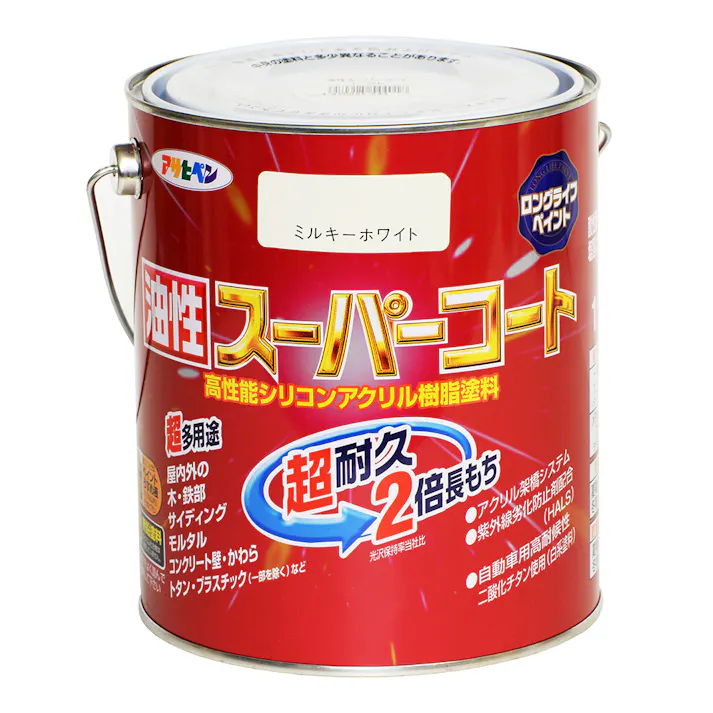 油性スーパーコート ミルキーホワイト 1.6L