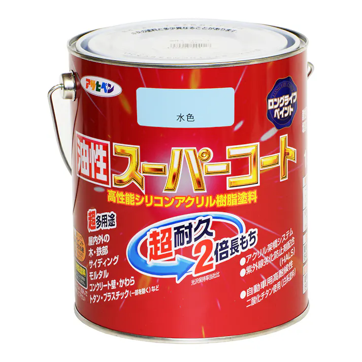 油性スーパーコート 水色 1.6L