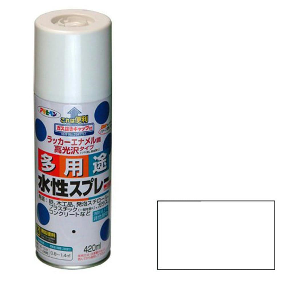 アサヒペン 多用途水性スプレー 白 420ml(販売終了) | ペンキ（塗料）・塗装用品 通販 | ホームセンターのカインズ