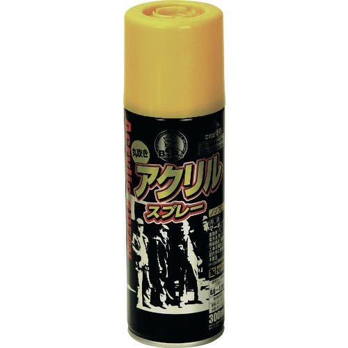 アサヒペン BIGPRO アクリルスプレー 300ML 黄色 605115 マーキングスプレー アサヒペン BIGPRO アクリルスプレー 300ML 黄色 605115 マーキングスプレー