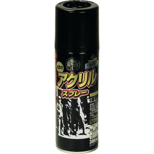 アサヒペン BIGPRO アクリルスプレー 300ML 黒 605139 マーキングスプレー アサヒペン BIGPRO アクリルスプレー 300ML 黒 605139 マーキングスプレー