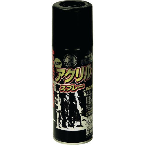 アサヒペン BIGPRO アクリルスプレー 300ML ツヤ消し黒 605153 マーキングスプレー アサヒペン BIGPRO アクリルスプレー 300ML ツヤ消し黒 605153 マーキングスプレー