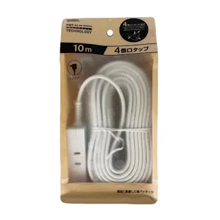 AC4個口ELPタップ 10m HS-T410L-CA22