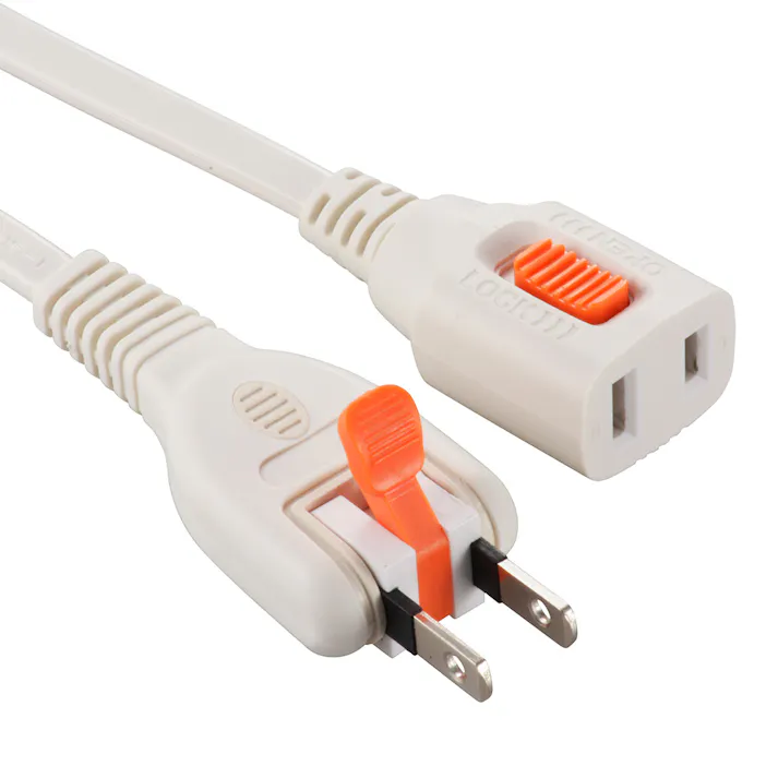 楽抜き&ロック延長コード 2m HS-T12LL×3-W