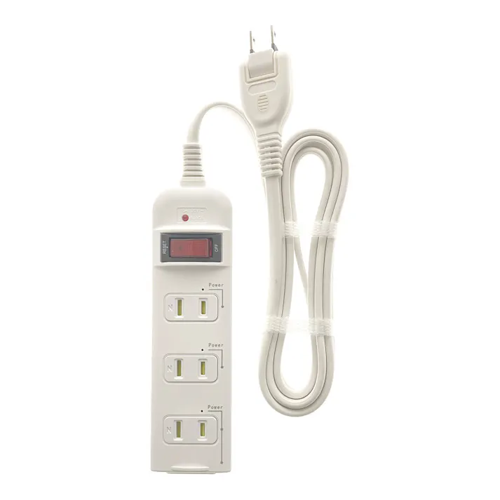 発煙ガード スイッチ付きタップ 4個口 2m HS-T42HJ3-W