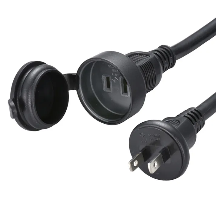 延長コード 防雨型 フタ付 1口 5m ブラック HS-EW1050F3-K