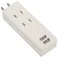AC2口 USB付タップ HS-AU2W-CA