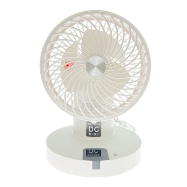 【送料無料】オーム電機 360度 自動首振 羽根径15cm DCサーキュレーター ホワイト 消費電力13W リモコン オフタイマー機能付 8段階 809W-DC