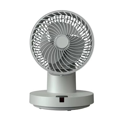 【送料無料】オーム電機 360度 自動首振 羽根径15cm サーキュレーター グレー リモコン オフタイマー機能付 4段階 809W-H2
