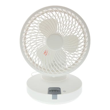 【送料無料】オーム電機 360度 自動首振 羽根径18cm サーキュレーター ホワイト リモコン オフタイマー機能付 4段階 811W-W2