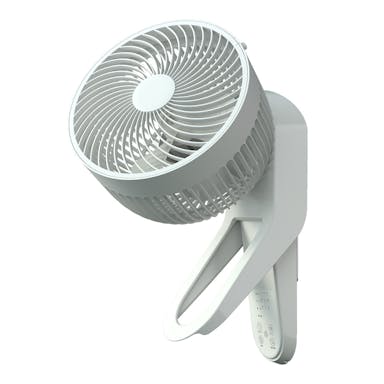 【送料無料】オーム電機 360度 自動首振 壁掛サーキュレーター ホワイト リモコン オフタイマー機能付 3段階 815W-W2