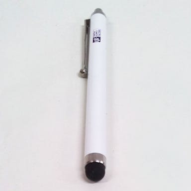 オーム電機 スマートフォン・端末タブレット用タッチペン シンプル ホワイト SMP-TPLW-1W