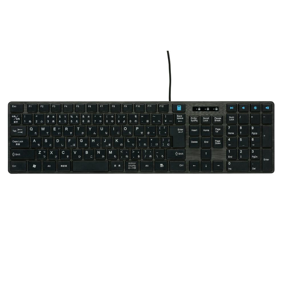 PCGEAR 有線USBキーボード ブラック PC-SKC41 K
