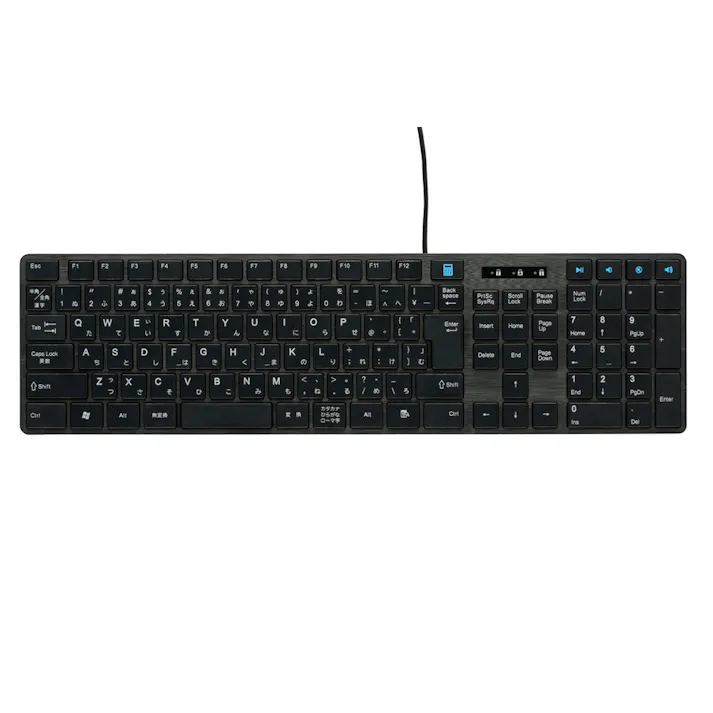 PCGEAR 有線USBキーボード ブラック PC-SKC41 K