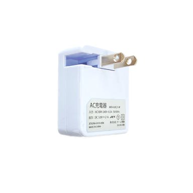 Audio Comm AC充電器 タイプA＋タイプC 2.1A MAV-AUC21-W