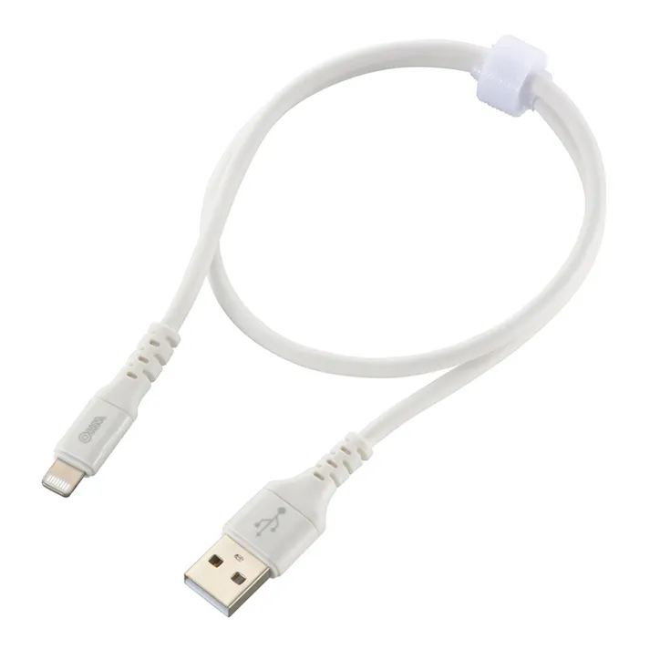 SmartComm やわらかケーブル USB Type-A to Lightning 2m ホワイト SIP-L20DAL-W
