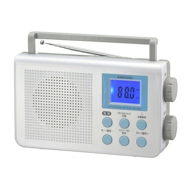 オーム電機 AudioComm ポータブルDSPラジオ AM/FM RAD-T650Z 03-0374