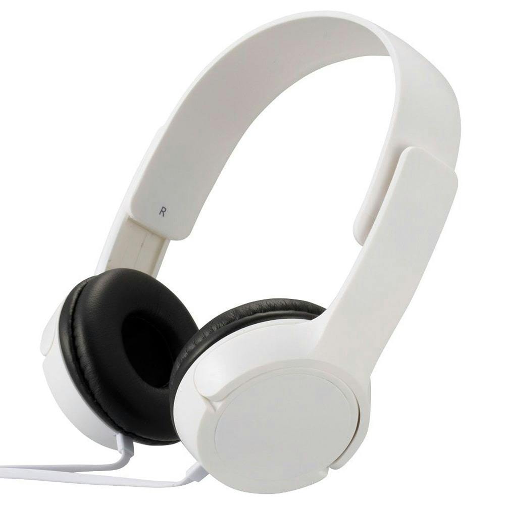 AudioComm ステレオヘッドホンH125 ホワイト HP-H125N-W 03-2280(販売