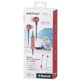 AudioComm ワイヤレスステレオインナーホン レッド HP-W173N-R