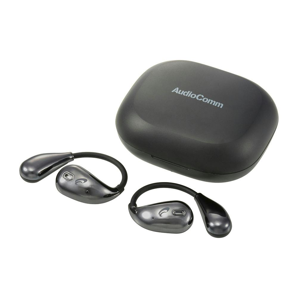 AudioComm 完全ワイヤレスイヤホン OWS イヤーフック ブラック HP-W610N-K イヤホン・ヘッドホン AudioComm 完全ワイヤレスイヤホン OWS イヤーフック ブラック HP-W610N-K イヤホン・ヘッドホン
