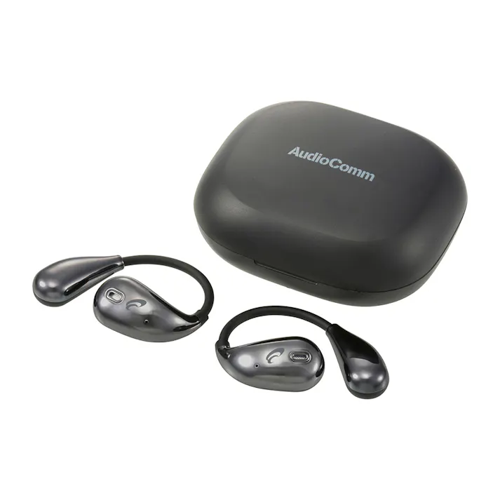 AudioComm 完全ワイヤレスイヤホン OWS イヤーフック ブラック HP-W610N-K