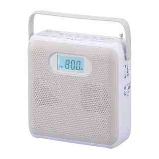 AudioCommステレオCDラジオ AM/FMステレオ ライトグレー RCR-600Z-H