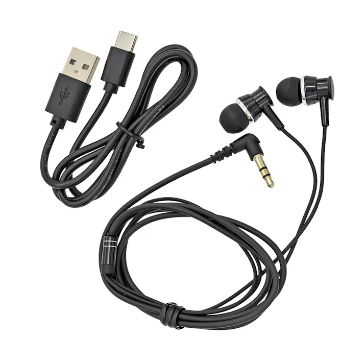 AudioComm 2バンドポケットラジオ 充電式 ブラック RAD-P332N-K