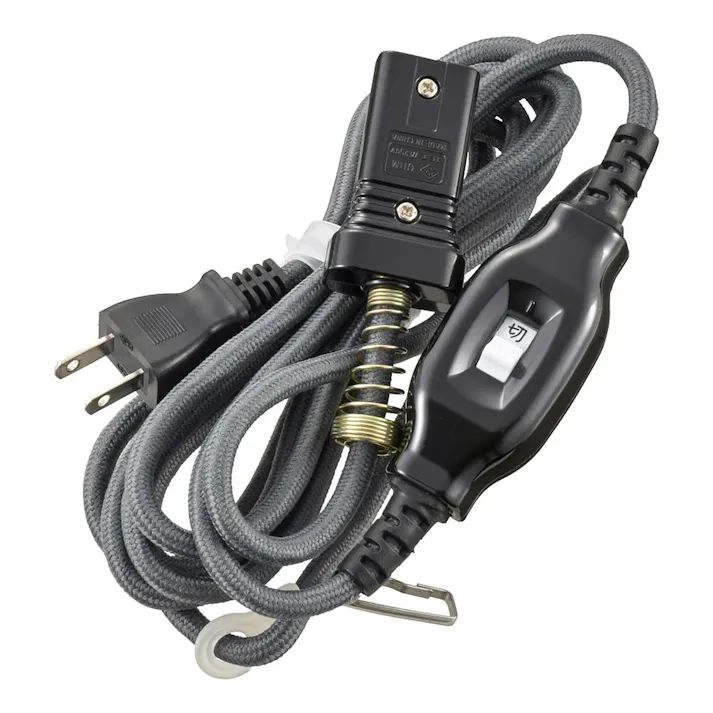 こたつ専用コード ストレートプラグ 中間スイッチ付