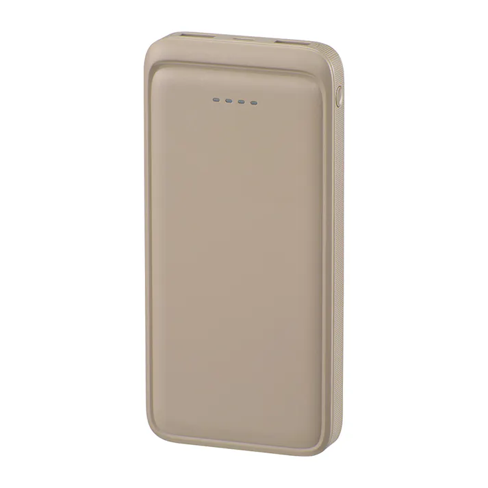 SmartComm モバイルバッテリー 10000mAh ラテ・グレージュ SMP-MB100-T