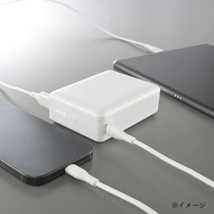 PD対応モバイルバッテリー 20000mAh ホワイト SMP-PD200-W