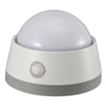 オーム電機 LEDプッシュライト センサー 明暗+人感 白色LED 電池式 BLA6JD-WN