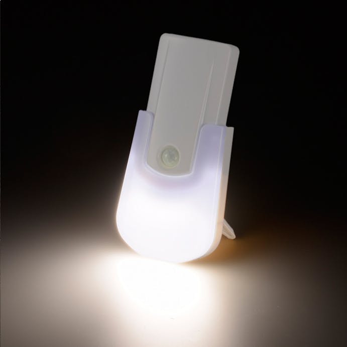 オーム電機 LEDセンサーライト 明暗・人感センサー 白色 NIT-BLA6JH-WN