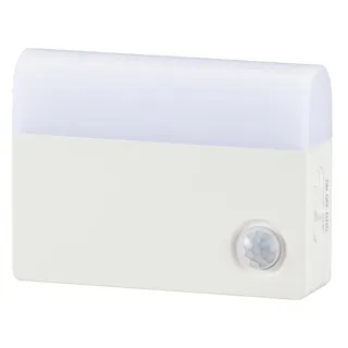 LEDセンサーライト 明暗+人感 屋内用 電池式 NIT-BLA6JK-WL 約40ルーメン 防犯 人感・明暗センサー 屋内用 壁面・床面設置 マグネット付き