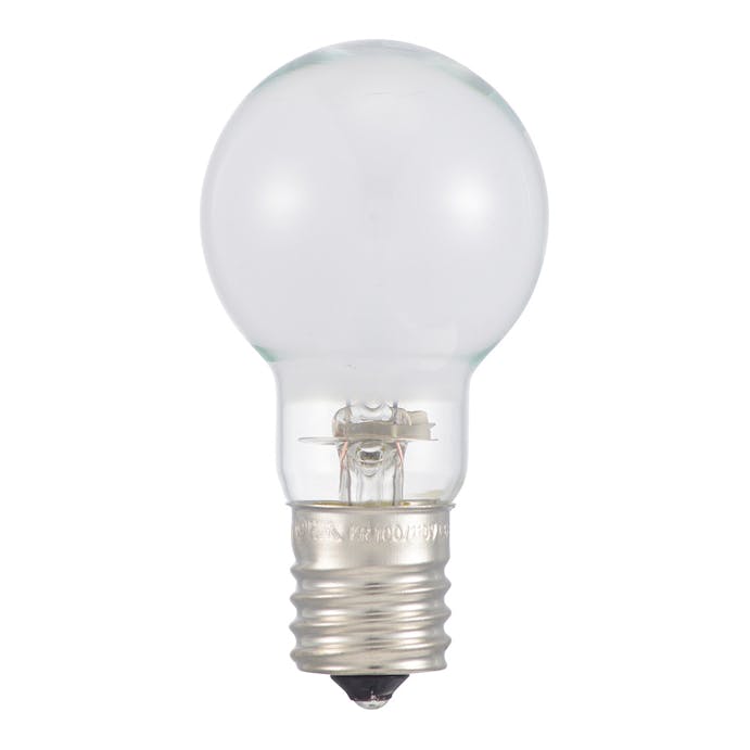 オーム電機 長寿命ミニクリプトン電球 60W形 ホワイト 2P LB-PS35L60W-2P