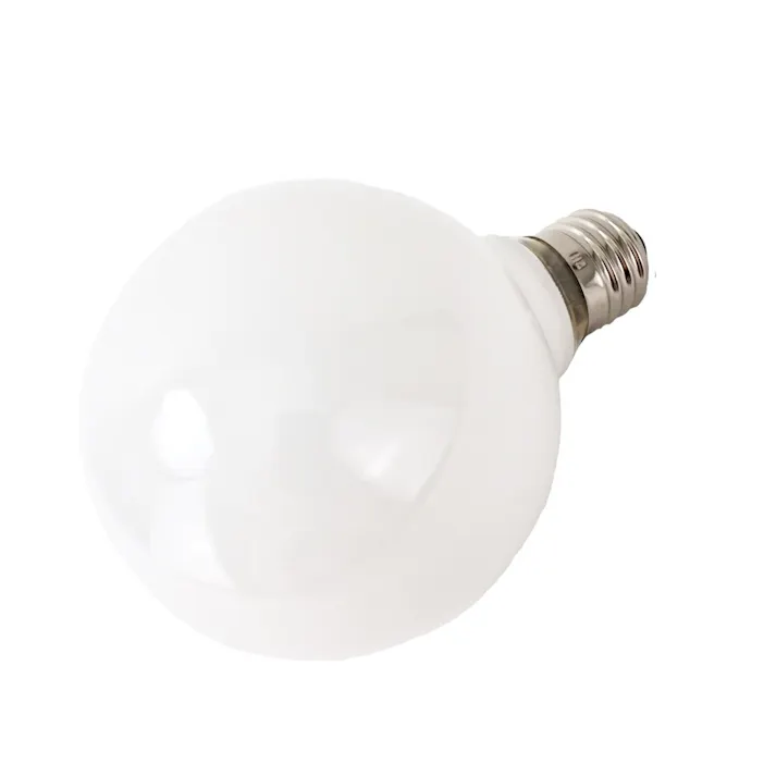 白熱ボール電球 100W E26 G95 ホワイト LB-G9600K-WLL