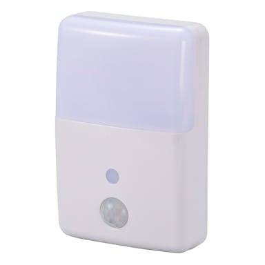 オーム電機 ＬＥＤナイトライト 明暗・人感センサー ＮＩＴ－ＡＬＡ－6ＭＪＭ－ＷＮ 06－0636