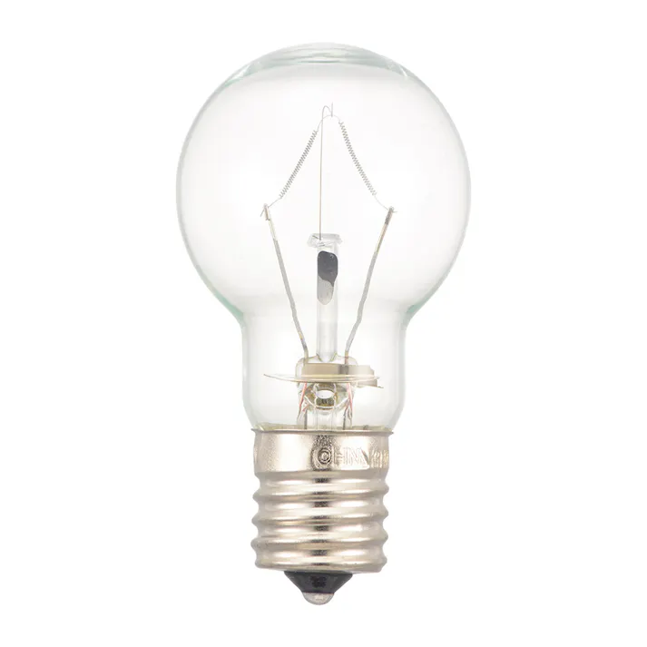 ミニクリプトン電球 E17 60W形 クリア 2個セット LB-PS3554C-2PN 06-0879