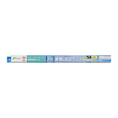 オーム電機 直管LEDランプ 20形相当 G13 昼光色 グロースタータ器具専用 片側給電仕様 LDF20SS･D/8/10 06-0916