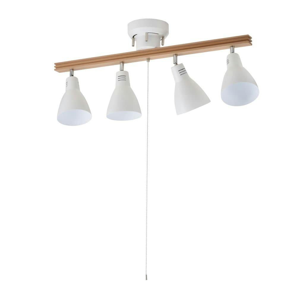 4灯式シーリングライト ホワイト 4灯シーリングライト ホワイト 電球別売 YN40AW-W 06-1488 | 天井