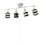 オーム電機 4灯シーリングライト ウッドリング 電球別売 LT-YN40BW 06-1490