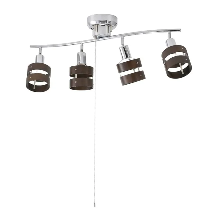 4灯シーリングライト ウッドリング 電球別売 LT-YN40BW 06-1490